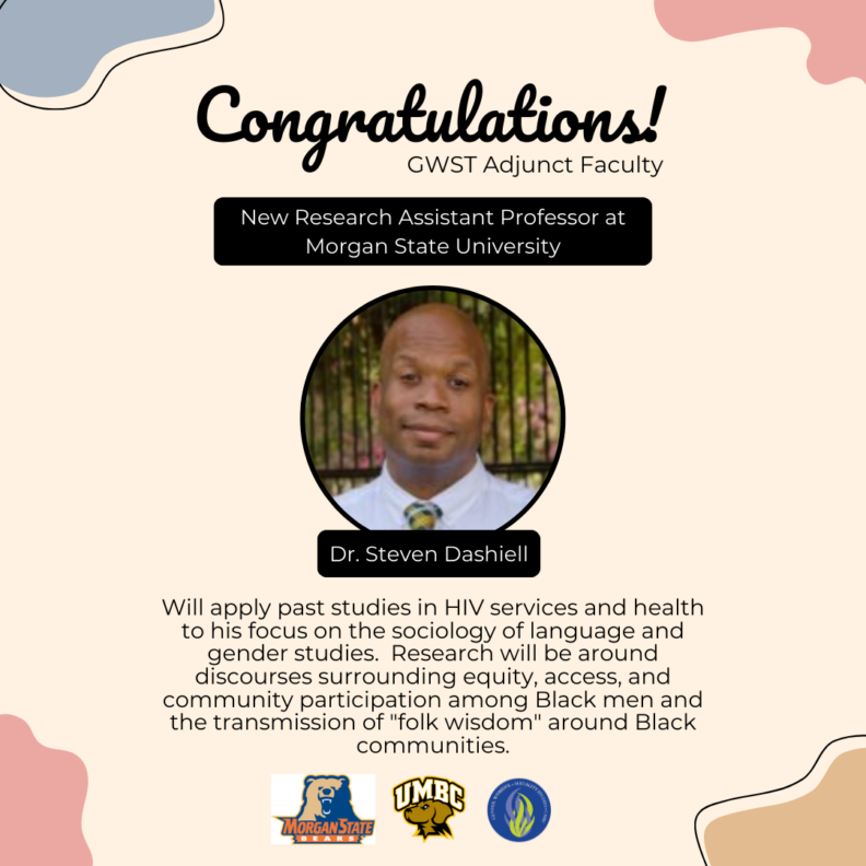 Congratulations to Dr. Steven Dashiell!