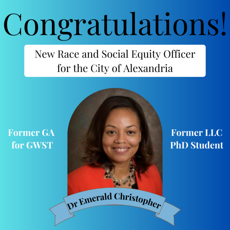 Congratulations to Dr. Emerald Christopher!!